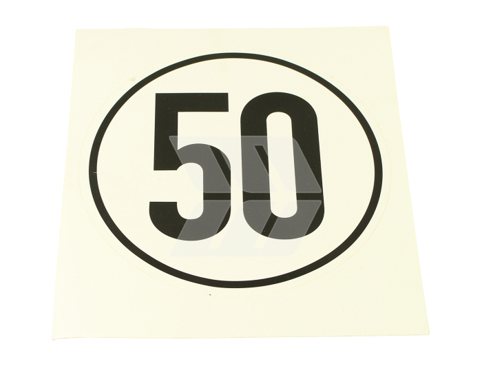 Aufkleber 50 km/h - Detail 1
