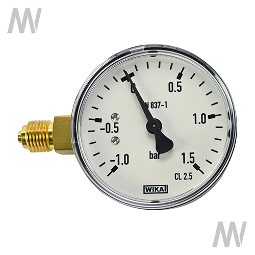 Vakuum-Manometer Anschluss seitlich 63mm -1 / +1,5 Bar - Detail 1