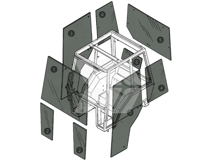 Windscreen rigid - Detail 1