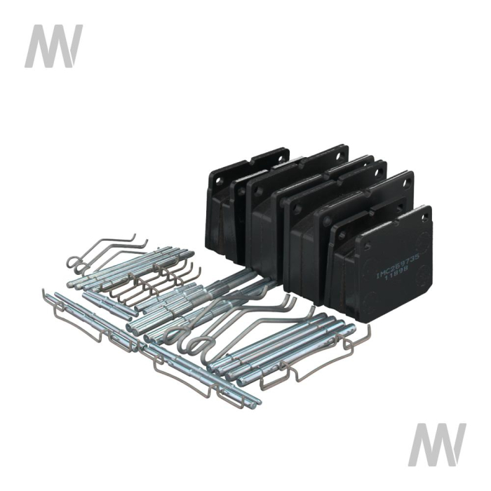 Bremsbelagsatz 2x75mm + 2x60mm  f.Fastrac 2000, 3000, 4000 - Detail 1