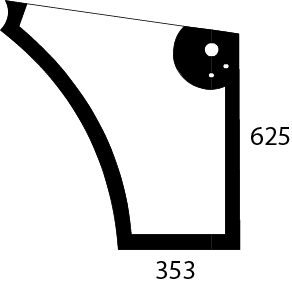 Türscheibe unten rechts, grün - Detail 1