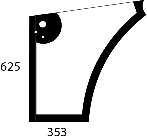 Türscheibe unten links, grün - Detail 1