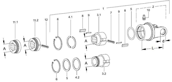 Clutch housing 2200 - Detail 1