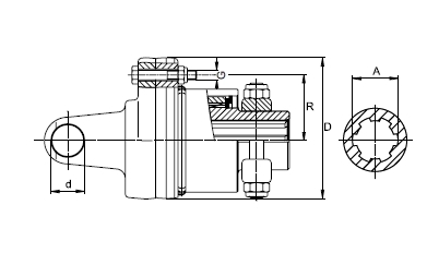 Shear bolt coupling 2400 - Detail 1