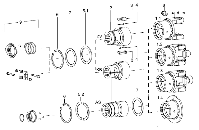 Clutch housing 2300 - Detail 1