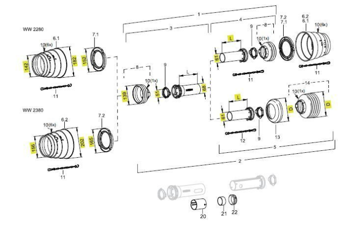 Baugröße: W2100, W220, W2300, Bildnummer: 3 - Detail 1