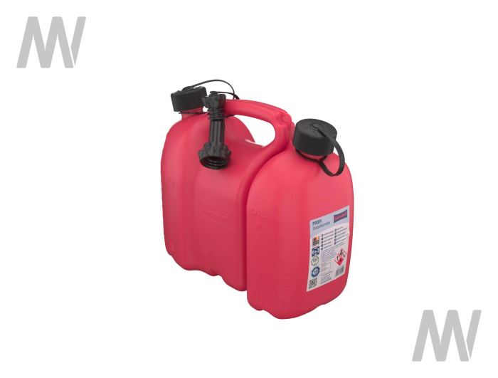 PE fuel double can PROFI 6+3 L, red - Detail 1