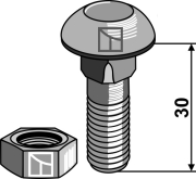 Schraube - M12 x 1,75 x 30 mm - 10.9, für Howard, Kongskilde, Amazone, BBG, Lemken Smaragd, Lemken Topas - More 2