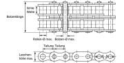 Roller chain, single, DIN 8187, 06 B-1 - More 2