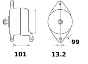 Generator 14V 150A - More 2