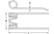 Pick-up Zinken - rot, 190 x 78 x 5 mm, für Welger - More 2