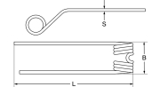 Kreiselheuer-Zinken - grün, 388 x 100 x 9,5 mm, für Claas - More 2