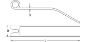 Pick-up tines - green, 190 x 76 x 6,1 mm, for Claas - More 2