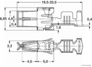 Blade receptacle, AMP Tyco SPT, 4.8-5.8-6.3 2.5-4.0 mm² (50 pieces) - More 2
