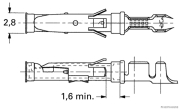 Rundsteckhülse AMP Tyco Type III+ 1,6 0,5-1,5mm² (25 Stück) - More 2