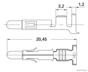 Rundstecker AMP Tyco Mate-N-Lok 2,1 0,5-2,1mm² (50 Stück) - More 2