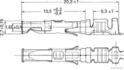 Rundsteckhülse AMP Tyco C12 GHW RSA2 1,6 1,5-2,5mm² (50 Stück) - More 2