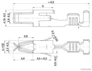 Blade receptacle, AMP Tyco JPT 2.8, 1.5-2.5 mm² (50 pieces) - More 2