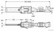 Flachstecker für AMP Tyco JPT 2,8 1,5-2,5mm² (50 Stück) - More 2