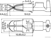 Blade receptacle for AMP Tyco JPT 2.8, 1.5-2.5 mm² (50 pieces) - More 2