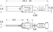 Blade terminal, TE Connectivity, for 1.25-2.5 mm² (50 pieces) - More 2