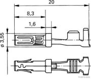 Rundsteckhülse verzinnt  LKS1,5 0,25-0,5mm² (50 Stück) - More 2