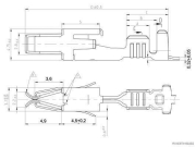 Blade receptacle, AMP Tyco JPT ELA 2.8, 0.5-1.0 mm² (50 pieces) - More 2