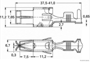 Flachsteckhülse AMP Tyco MPT ELA 9,5 2,5-4,0mm² (10 Stück) - More 2