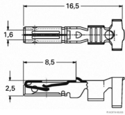 Flachsteckhülse AMP Tyco Superseal 1,5 0,75-1,5mm² (50Stück) - More 2