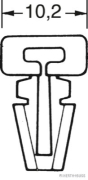 Halteschelle Kabelbinder und Befestigungsockelsockel Steckbreite 5,2mm  (100Stück) - More 2