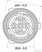 Cable gland, round plug, AMP Tyco RK (2 pieces) - More 2