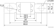 Hochstromsicherung gelb MEGA/BF2 32V/100A - More 2