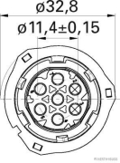 Cable gland, round receptacle, AMP Tyco RK 1.5, 5-pole (2 pieces) - More 2