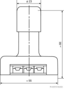 Switch, main light, foot operation, 24V/5A - More 2