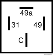 Flasher unit, 24V/2/4x21W, 4-pole - More 2