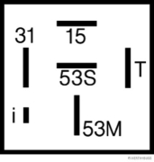 Relais Wisch-Wasch-Intervall 12V/5A 6polig X830250015 - More 2