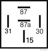 Stepping relay, 12V/20A, 5-pole - More 2