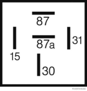 Zeitrelais einstellbar anzugverzögert 12V/15A 5polig - More 2