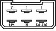 Relais Wisch-Wasch-Intervall 24V 6polig - More 2