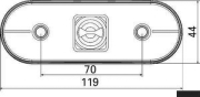 LED-Seitenmarkierungsleuchte gelb 119X44X18, - More 2