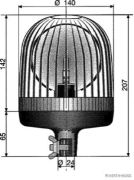 Rundumleuchte 12 Volt /  H1 - More 2