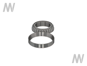 Kegelrollenlager f. Hinterachse - More 2