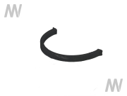 Oil pan gasket rear - More 2