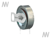 Laufrolle glatt m. Schraube - More 2