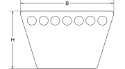Keilriemen AVX 13 X 1030 - More 2