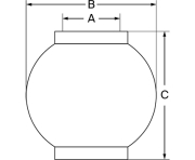 Oberlenkerkugel, verzinkt, Kat.3,  VPE 2 - More 2