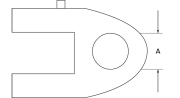 Gabelgelenkkopf ohne Gewindespindel, Kat. 1, Ø 19 mm - More 2