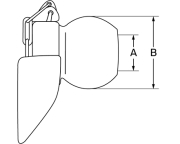 Lower link guide profiles cat. 1, 22 mm - More 2