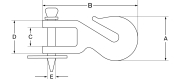 Haken für Ackerschiene, 70 x 180 mm - More 2