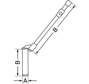 Coupling pin pull handle staight, 31 x 150 x 250 mm - More 2